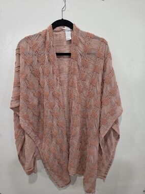 Beautiful Nordstrom Rack Peach Sheer Shawl Wrap Scarf Lightweight Elegant